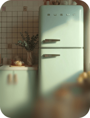 Refrigerator Surface Cleanup after